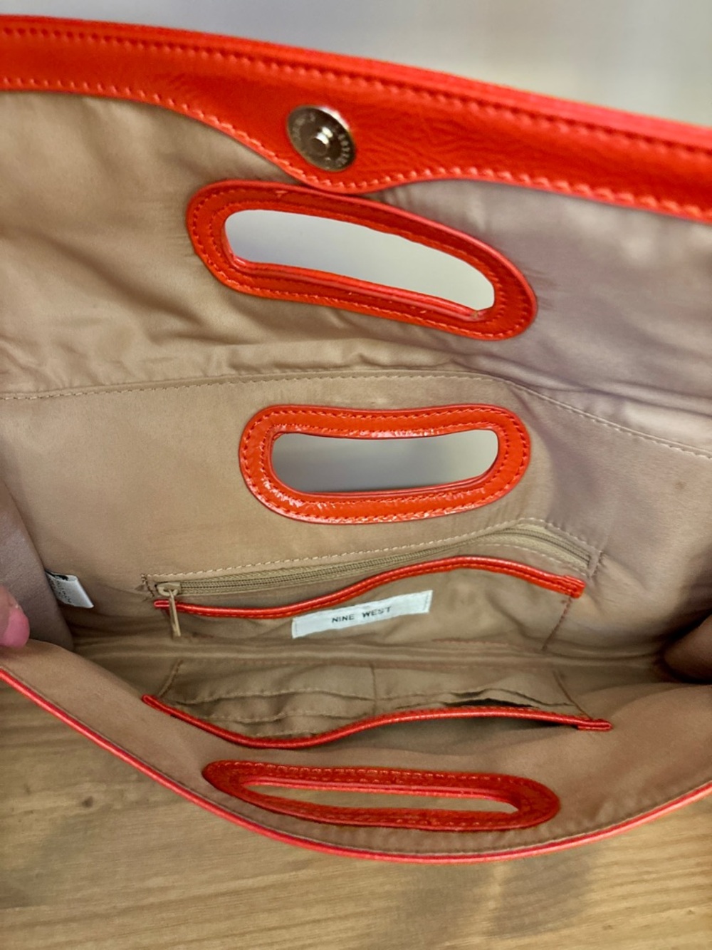 Nine West  Red Patent Clutch - Picture 4 of 5